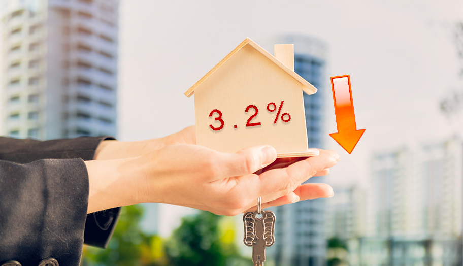 New mortgage lending fell by 3.2% in March